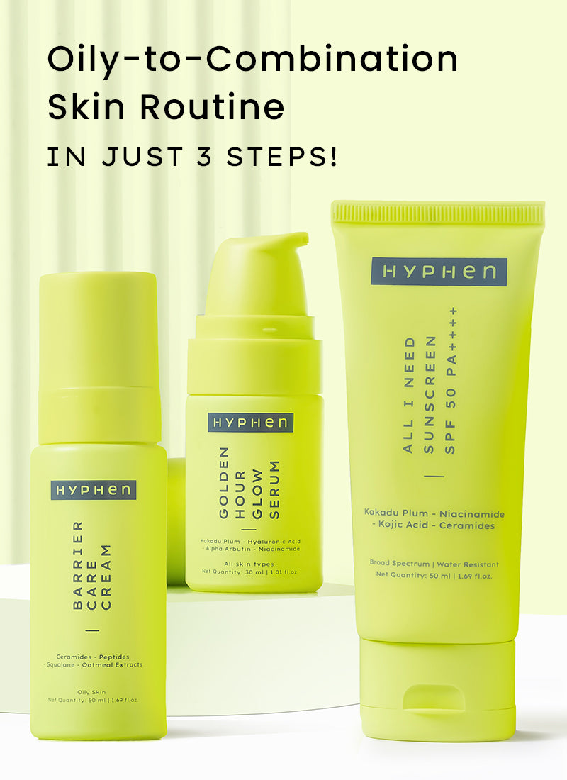 No More Oily-Skin Bundle : For Oily to Combination Skin – HYPHEN