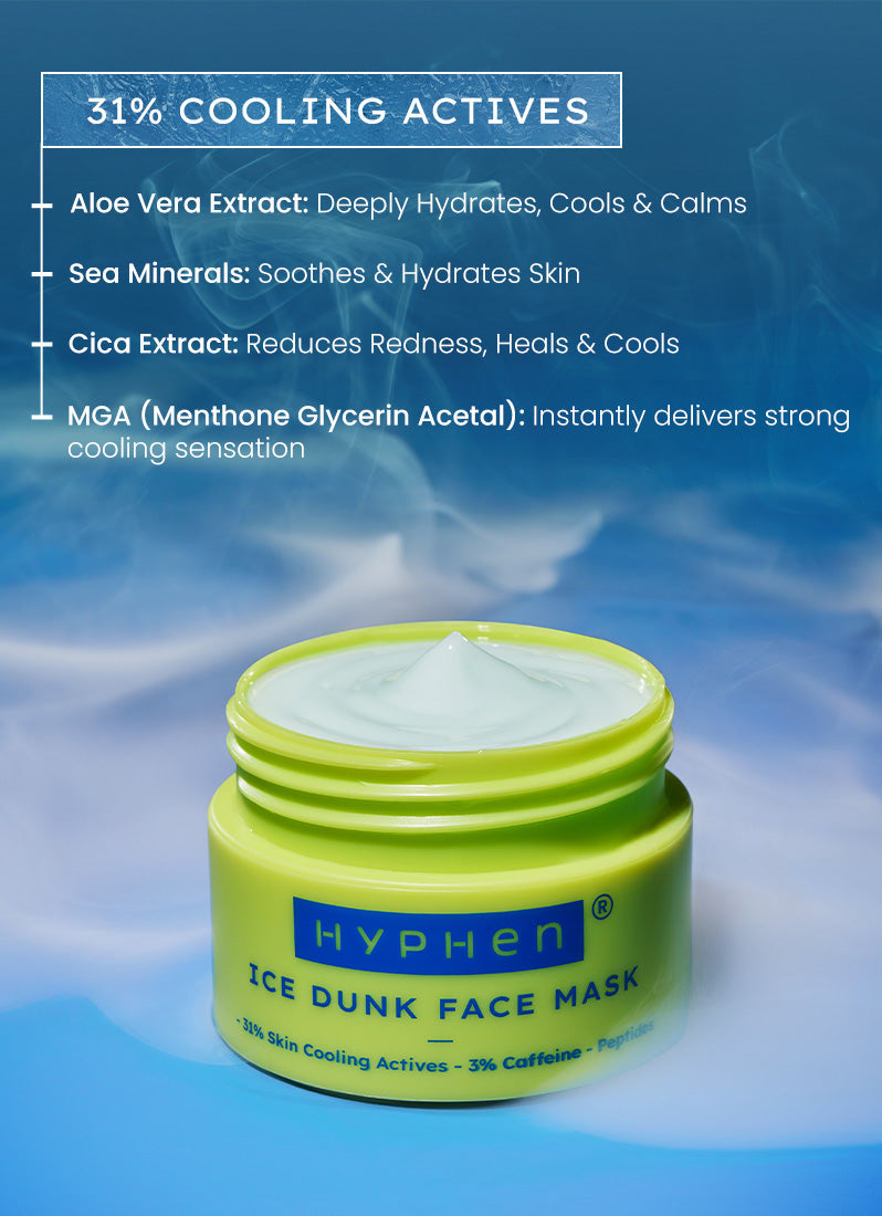 ICE DUNK COOLING FACE MASK 31% COOLING ACTIVES - 50GM