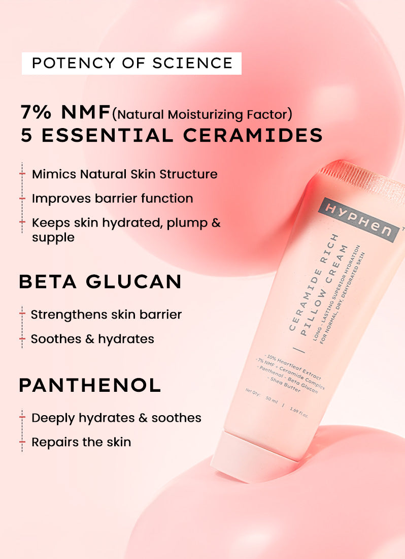 7% Ceramides-NMF Face Moisturizer Rich Pillow Cream - 50 ml
