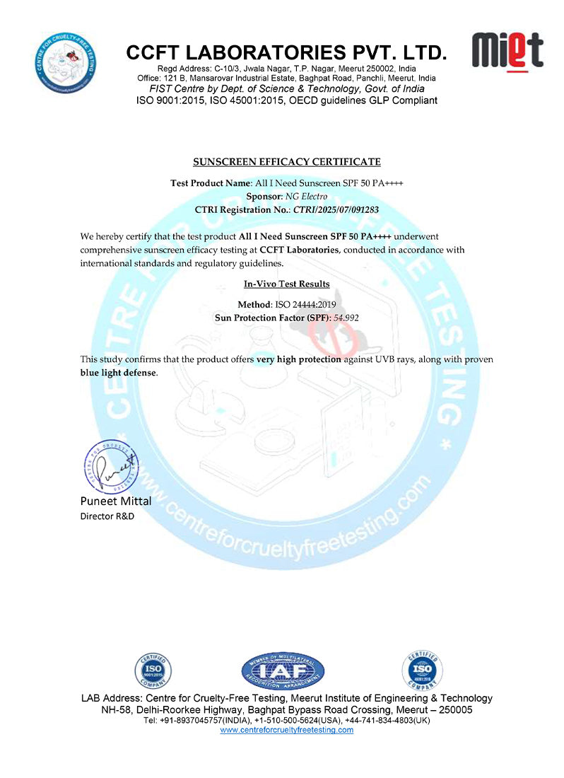 ALL I NEED SUNSCREEN SPF50 PA++++ | BRIGHTENS WITH NIACINAMIDE