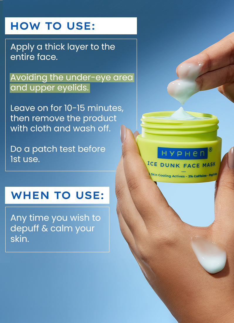 ICE DUNK COOLING FACE MASK 31% COOLING ACTIVES - 50GM