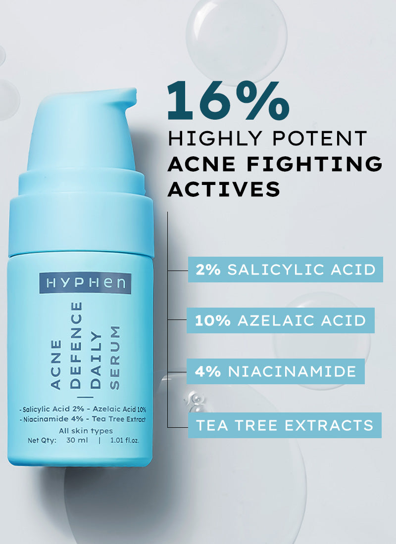 ACNE DEFENCE DAILY SERUM WITH 2% SALICYLIC ACID | TREATS ACTIVE ACNE, PREVENTS BREAKOUTS - 30 ML