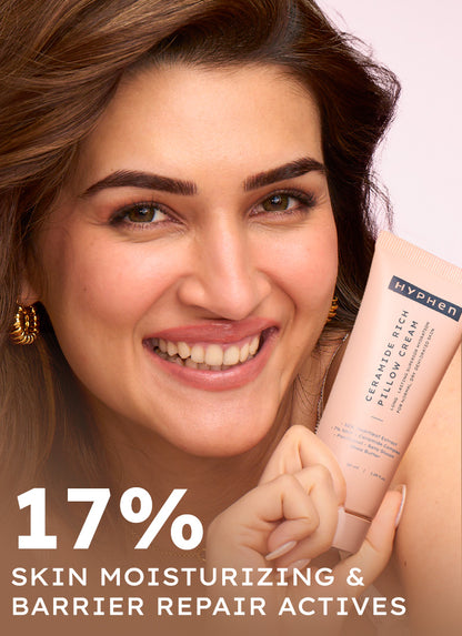 Hyphen 7% Ceramides-NMF Face Moisturizer Rich Pillow Cream - back-of-pack ingredients panel