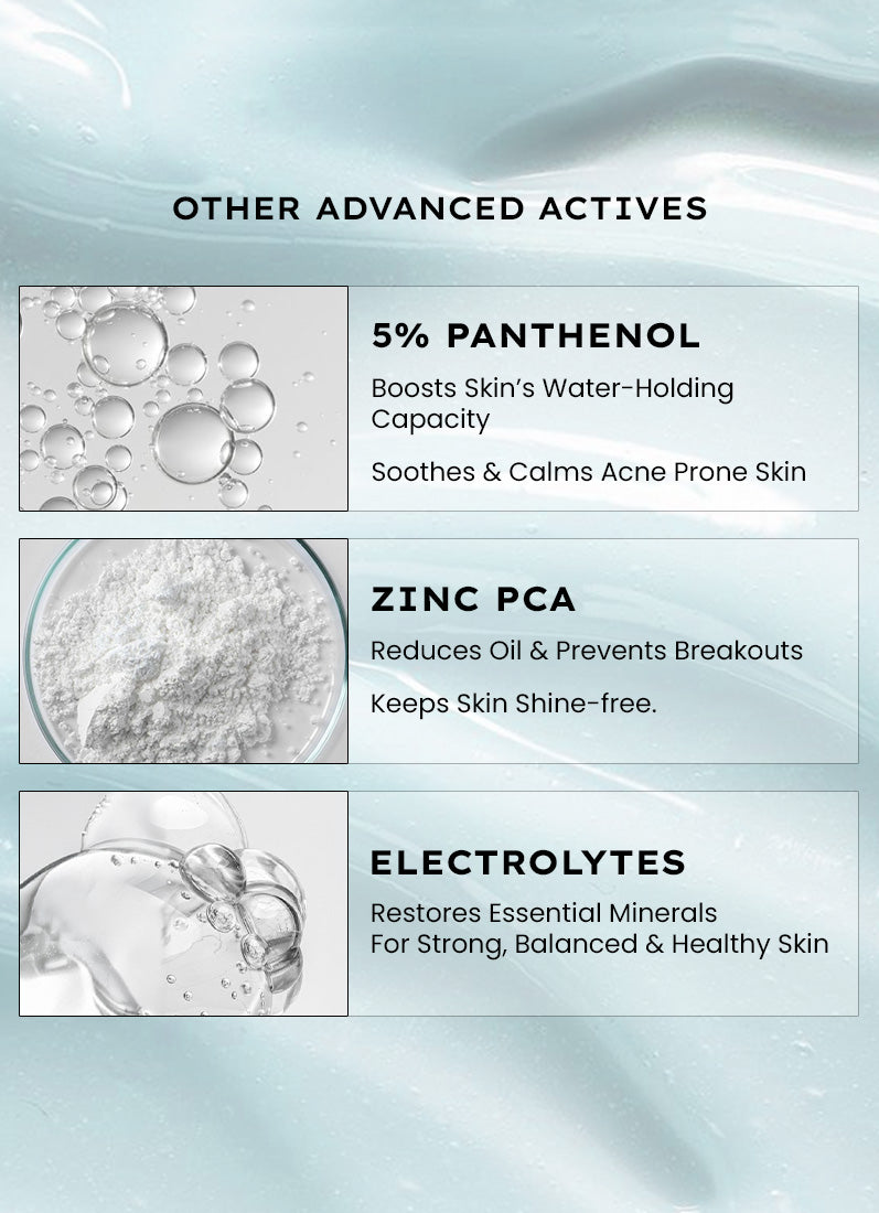 Hyphen 2% Cica Exosomes Oil-Free Moisturizer 100ml - 5% panthenol, zinc PCA and electrolytes actives breakdown