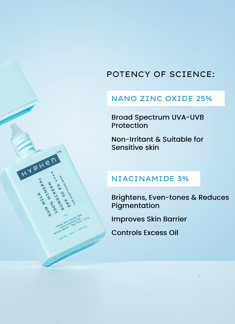 Sun milk 100% mineral sunscreen SPF 50 PA++++ | 50 ml