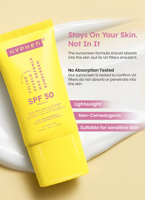 Filter Shield Sunscreen Max Defence SPF 50 PA++++ | 40ml