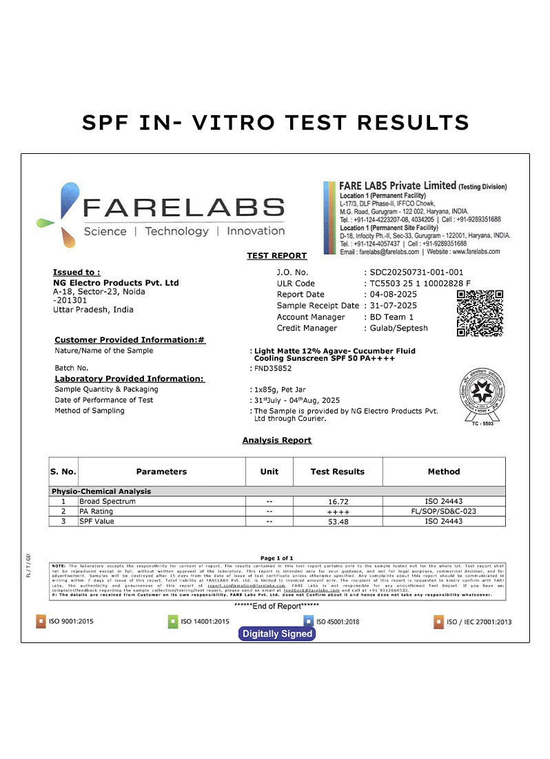 Fluid Cooling Sunscreen SPF50 PA++++ - 50ml