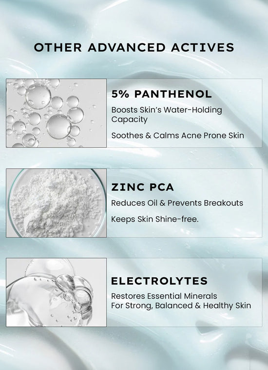 Hyphen Hydration Duo: 2% Cica Exosomes Hydra Balance Oil - Free Moisturizer & Rice Water Brightening Cleanser - model appl...