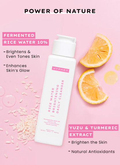 Hydration Duo: 2% Cica Exosomes Hydra Balance Oil - Free Moisturizer & Rice Water Brightening Cleanser