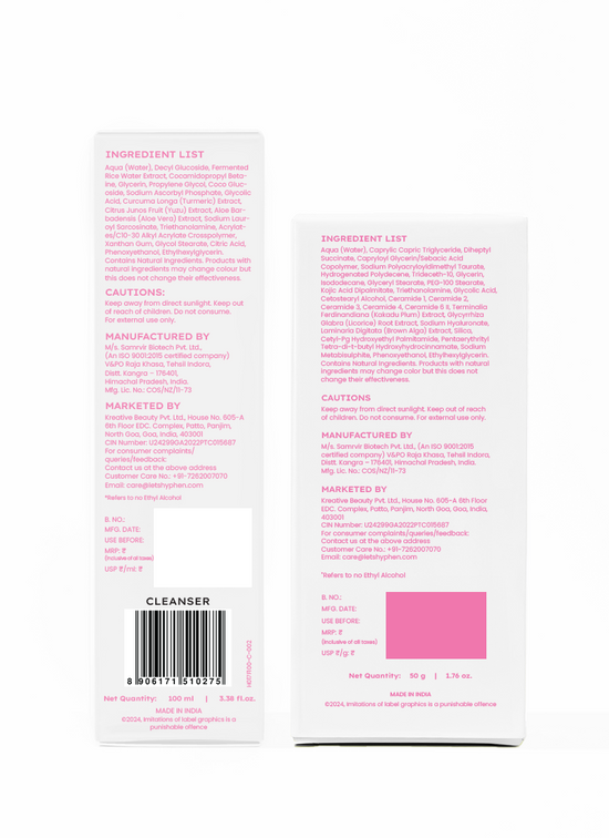 Hyphen PM Glow Essentials - how to use directions and skincare routine fit