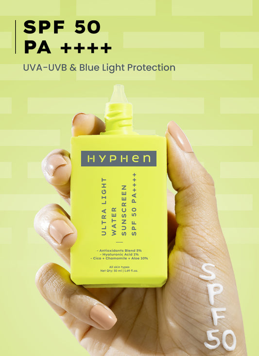 ULTRA LIGHT WATER SUNSCREEN SPF 50 PA ++++ FOR UVA-UVB PROTECTION | NO WHITE CAST & FRAGRANCE FREE- 50ML