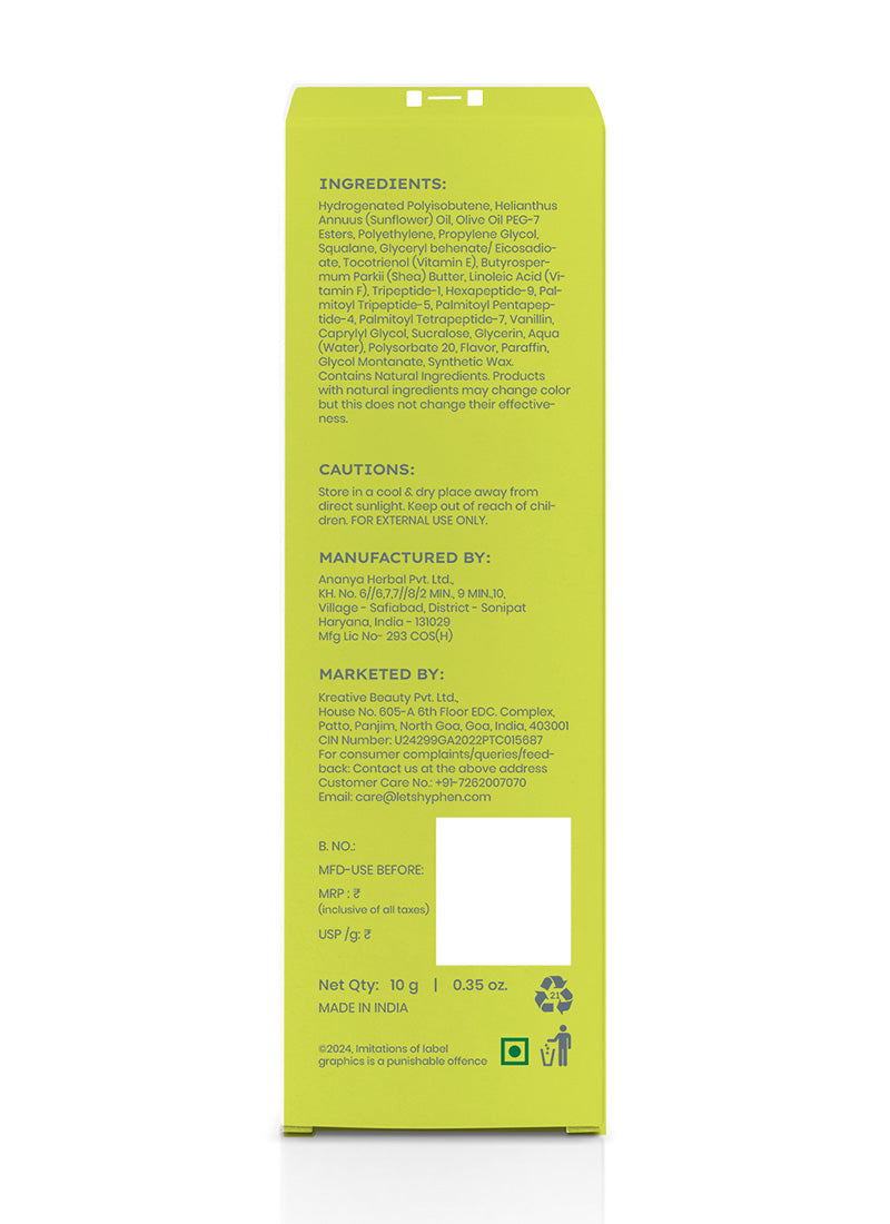 VITAMIN INFUSED PEPTIDE LIP BALM - PEACH 10G