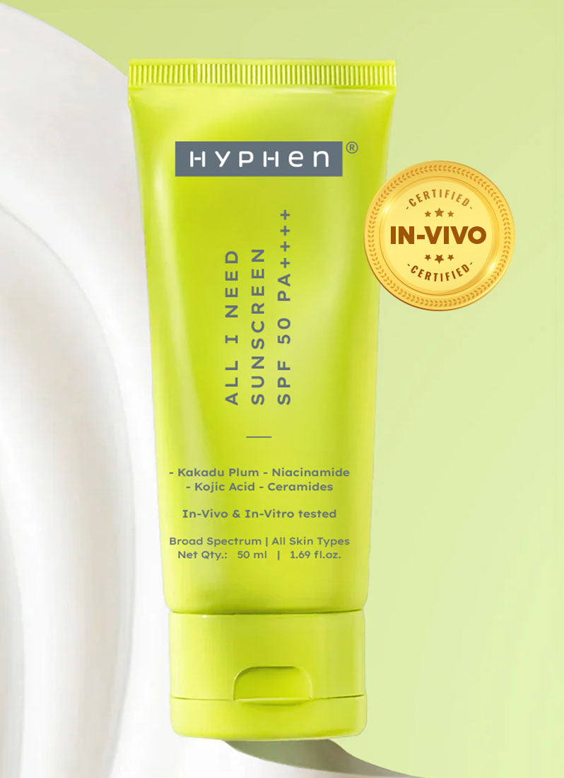 Hyphen All I Need Sunscreen SPF 50 PA++++ 50ml - front of pack