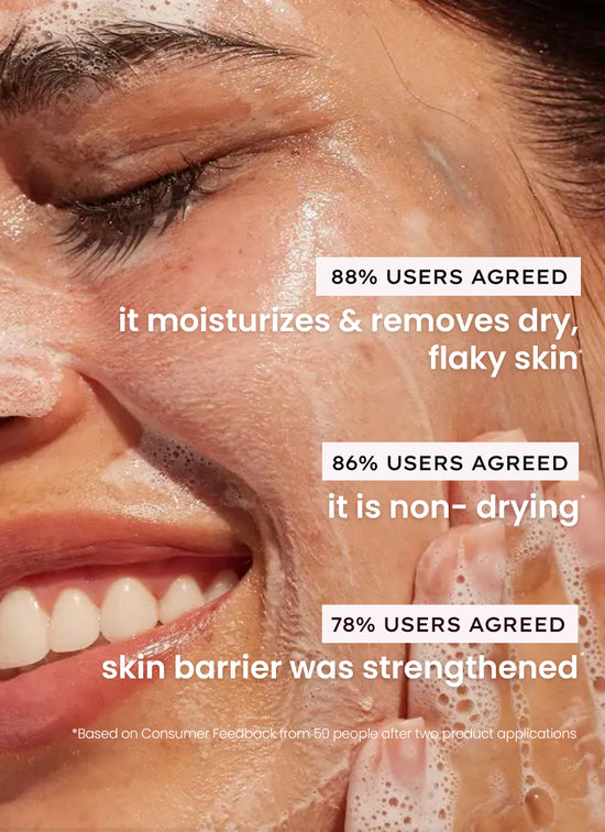 Hyphen Moisturizing Cream Cleanser With Ceramides For Dry Skin - key ingredient breakdown infographic
