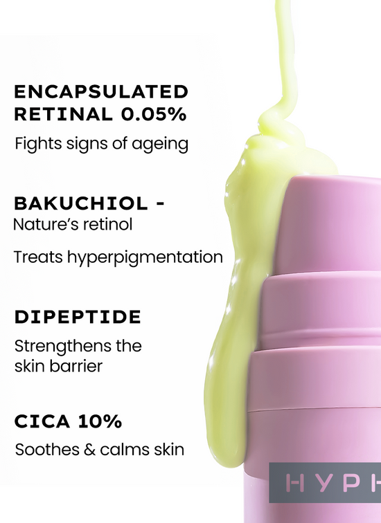 Hyphen 0.05% Retinal Reset Serum - texture and finish demo