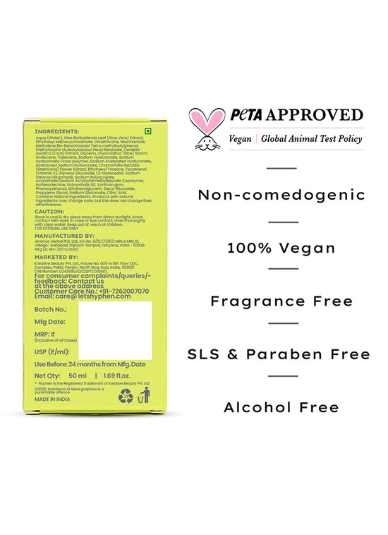 Hyphen Ultra Light Water Sunscreen SPF 50 PA ++++ - certifications and product safety credentials