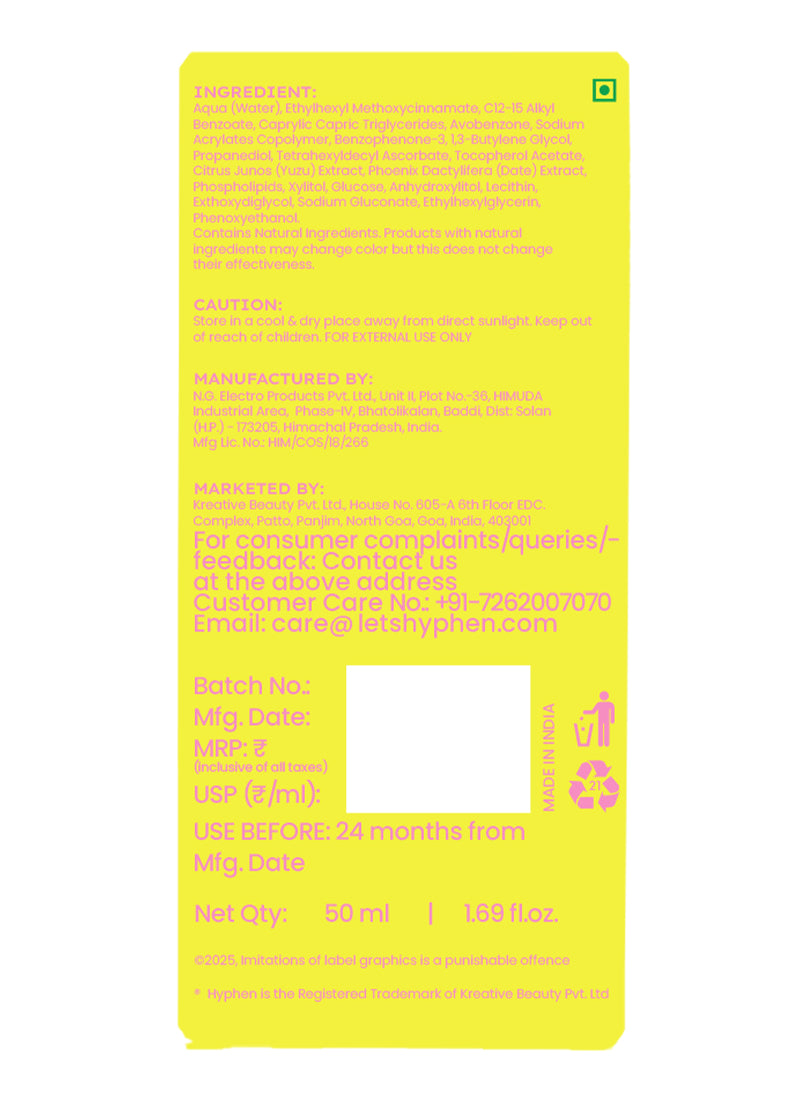 Brightening Sunscreen SPF 50 PA ++++ - 50 ml