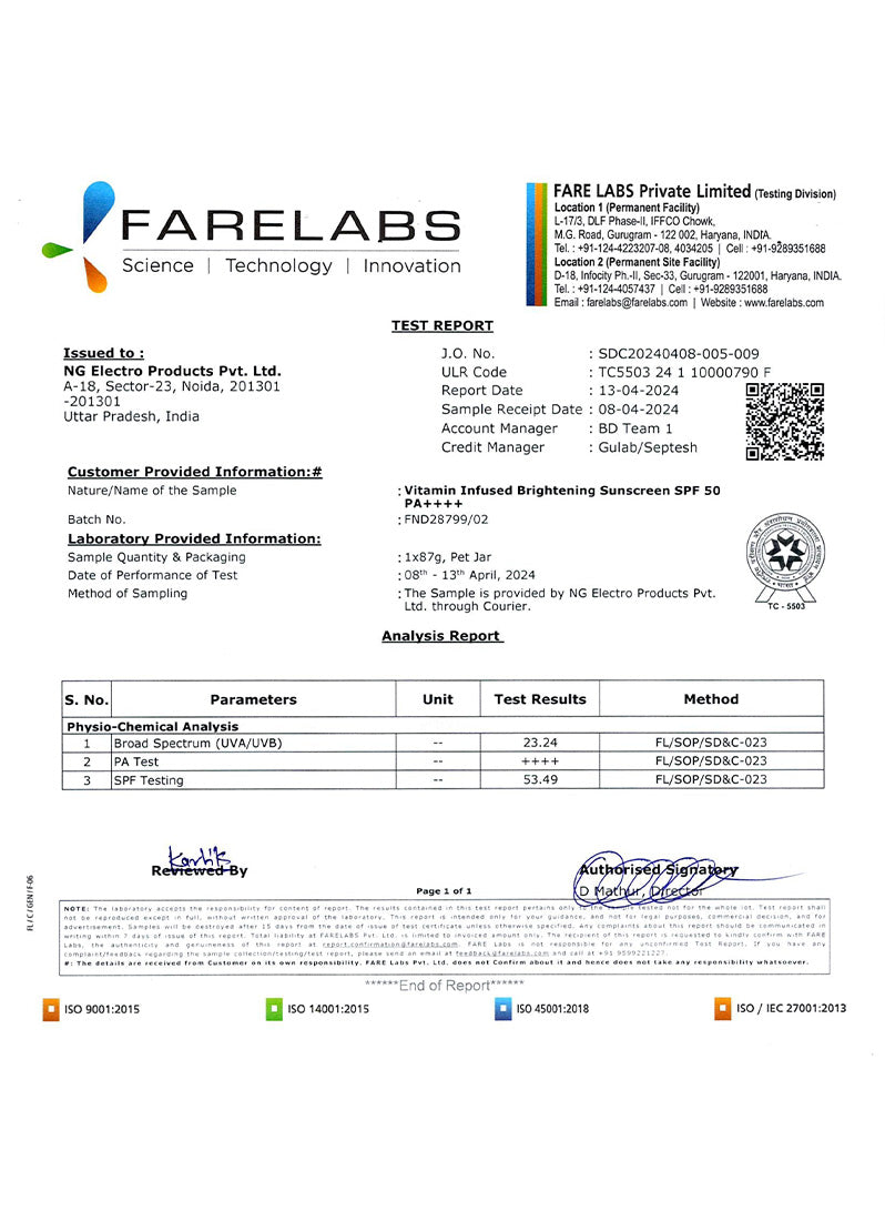 Brightening Sunscreen SPF 50 PA ++++ - 50 ml