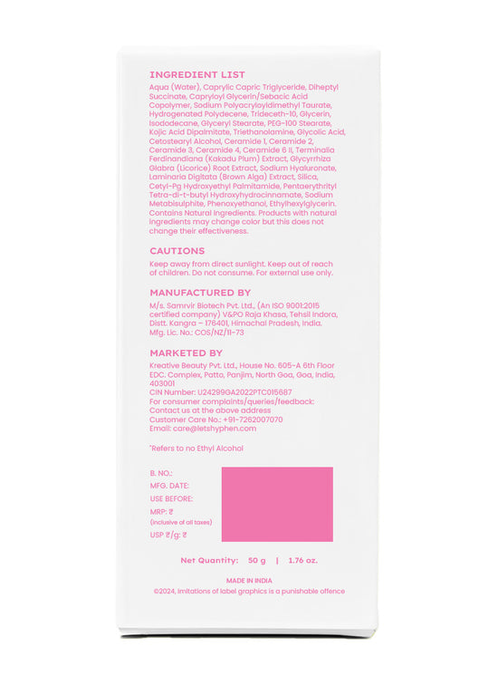 Hyphen Advanced Glow Serum With 3% Tranexamic Acid & 2% Kojic Acid - model application visual