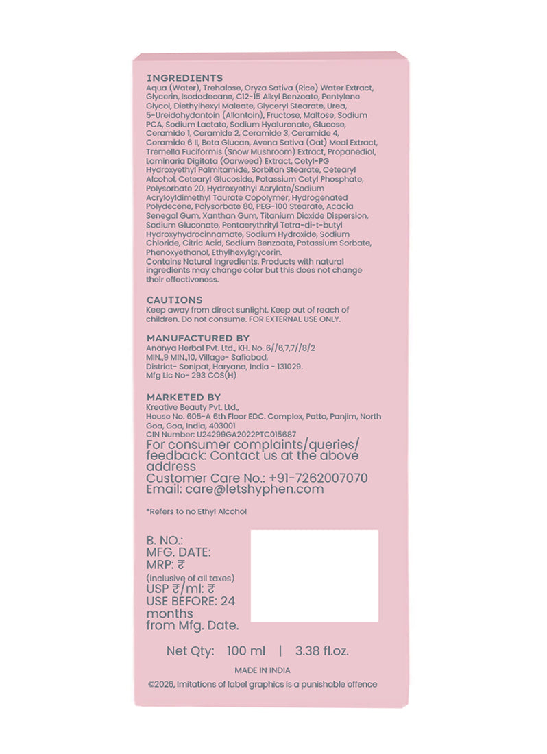 Ceramides Milky Toner Essence With 5% Rice Water Blend - 100 ml