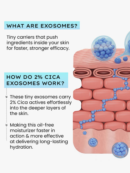 2% Cica Exosomes Oil-Free Moisturizer - 50ml