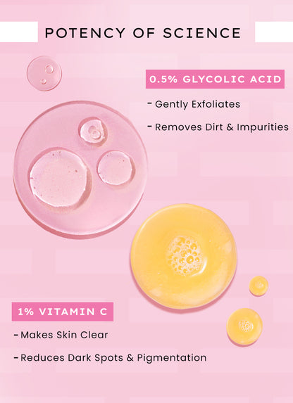 10% FERMENTED RICE WATER BRIGHTENING CLEANSER - 1% VITAMIN C & 0.5% GLYCOLIC ACID (200 ML)