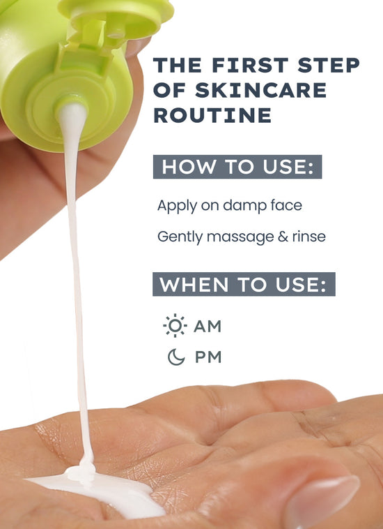 Hyphen Moisturizing Cream Cleanser With Ceramides For Dry Skin - texture and finish demo