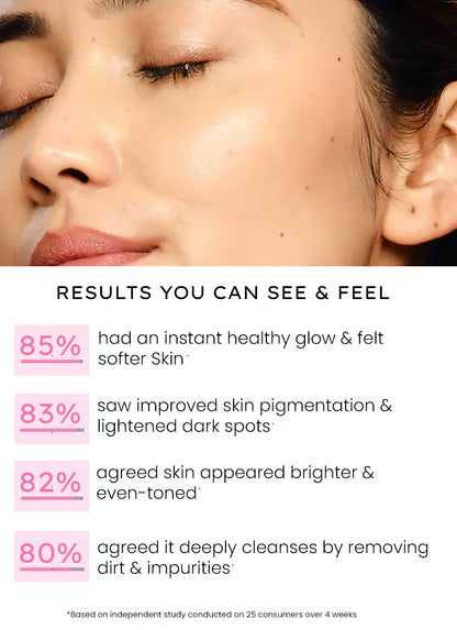 10% FERMENTED RICE WATER BRIGHTENING CLEANSER - 1% VITAMIN C & 0.5% GLYCOLIC ACID (200 ML)