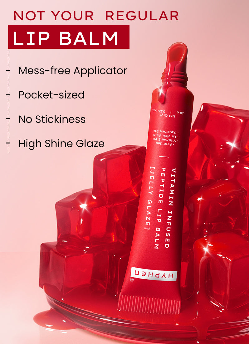 VIP Jelly Glaze Lip Balm, 1% Vit E & Peptides- 10g
