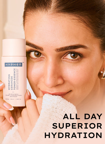 Hyphen Ceramides Milky Toner Essence 100ml - pack claims for skin barrier hydration